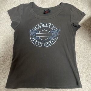 Harley-Davidson Kids Dark Gray Winged Logo Tee